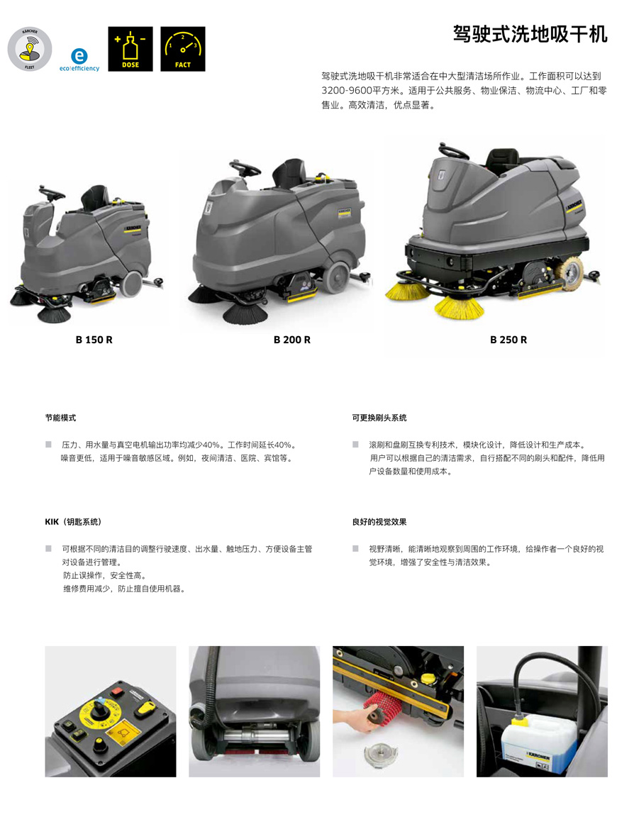 B 150 R 駕駛式洗地機1